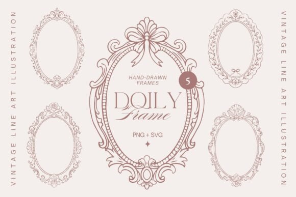 5 Doily Vintage Frames: Ornate Borders for Your Designs