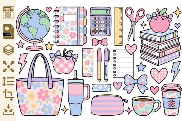 Adorable Kawaii Stationery: Clipart for Every Project