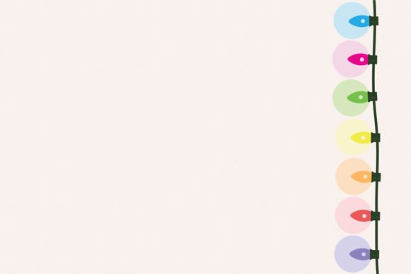 Colorful Christmas String Lights Vertica: A Designer's Festive Asset