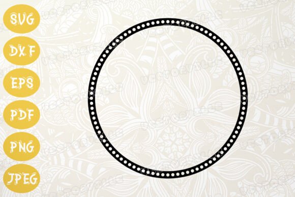 Elegant Dotted Circle Frame SVG: A Versatile Design Asset