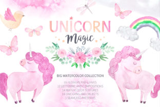 Enchanting Projects with a Watercolor Unicorn Design Set