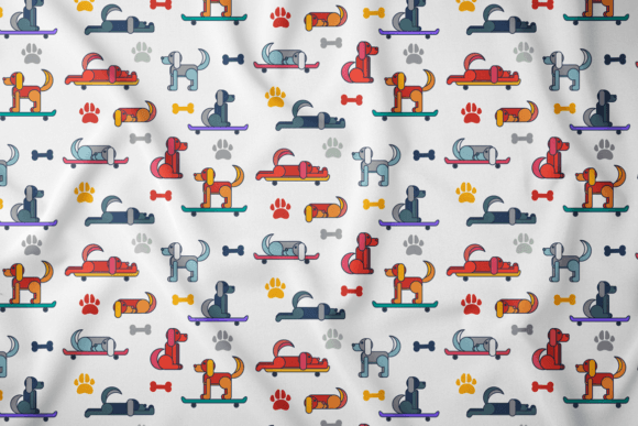 Funny Dogs Pattern: Adorable Cartoon Vectors for Every Project
