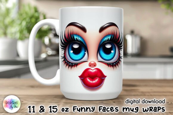 Unleash Personality with a 3D Funny Face Mug Wrap