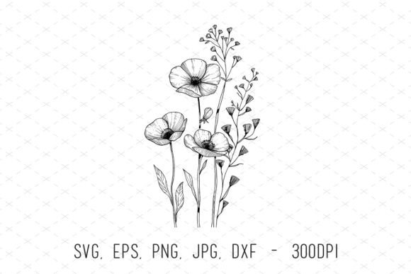 Unlocking Creativity with Hand Drawn Wildflowers Svg Clipart