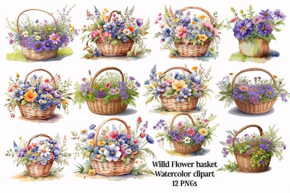 Watercolor Wildflower Clipart PNG: Your Creative Toolkit
